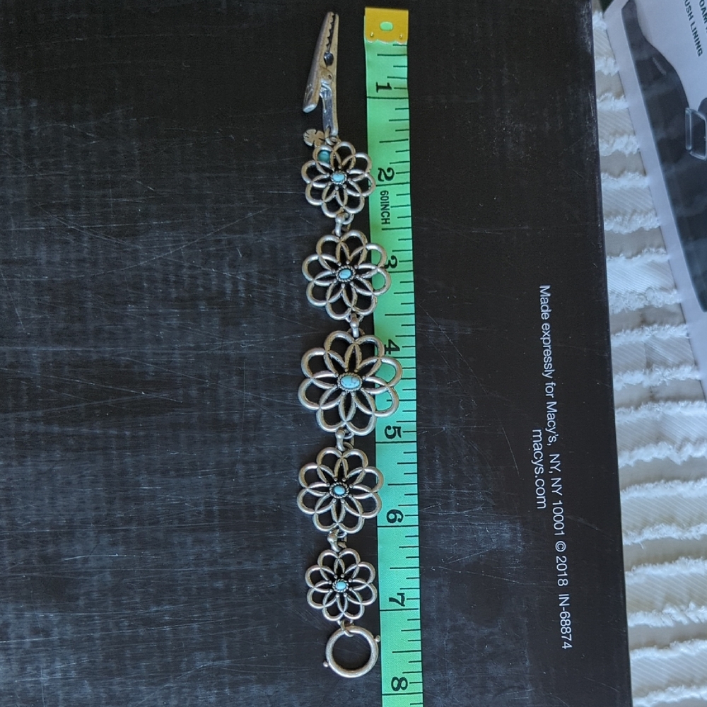 Lucky Brand Silver Flower Bracelet